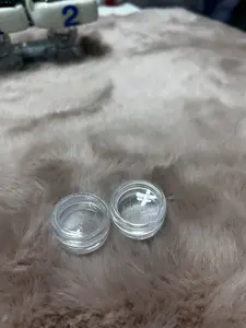 Round Wide-mouth Leak Proof Plastic Container Jars with Lids for Travel Storage Makeup Beauty Products Face Creams Oils Salves Ointments