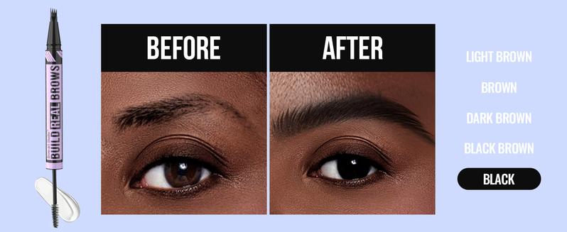 iMethod Eyebrow Pen and Eyebrow Gel - Brow Pen  2-in-1 Eyebrow Pencils for Woman with Micro-Fork Tip and Brow Gel Clear, Fuller Eyebrows, Stay All Day Makeup Cosmetic