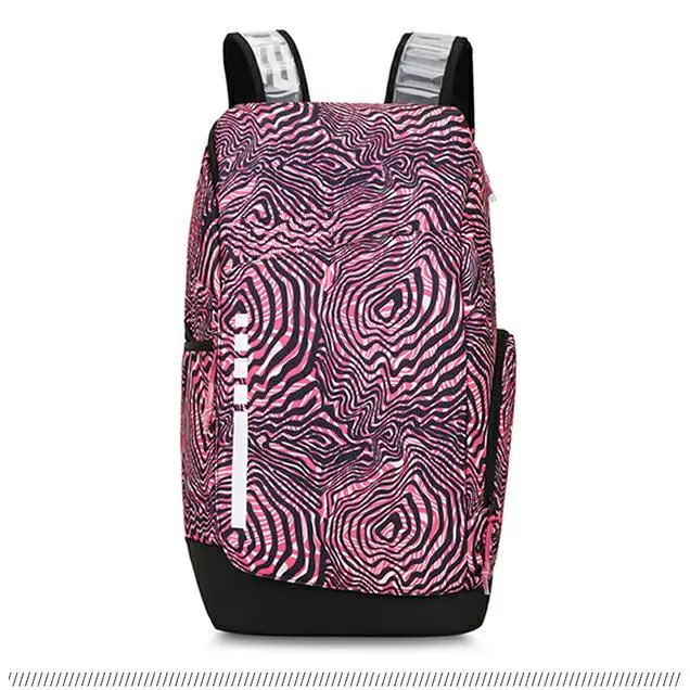 Black, pink, and white