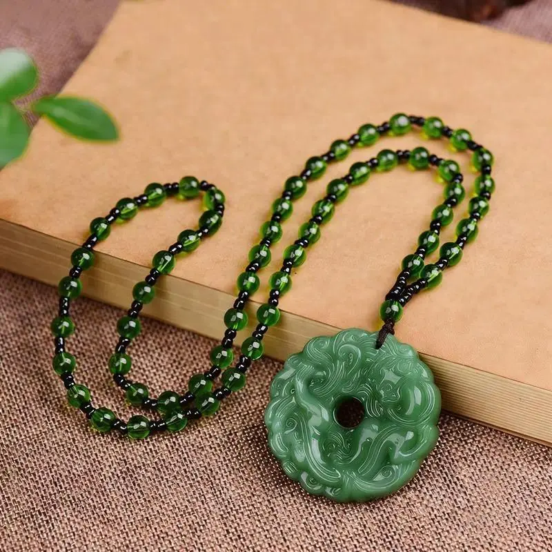 Pixiu Dragon Charm Necklace, Symbolic Pendant Design, Costume Jewelry for Good Luck and Wealth Attraction