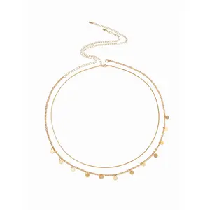 Cider 2 PCS LAYERED SEQUIN WAIST CHAIN SET