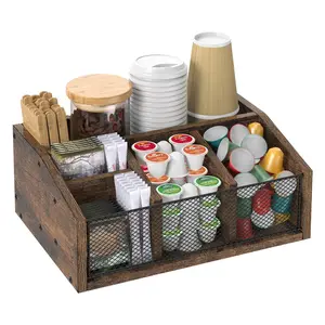 The Rustic Coffee Bar Organizer