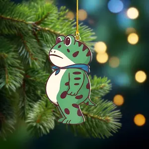 Portland Frog Ornament, Freedom Frog Funny christmas acrylic ornament