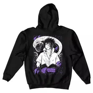 "Anime Gift shirt Sasuke Uchiha Hoodie Naruto Jiraya Hinata Itachi Horror Back Hoodie All Size "