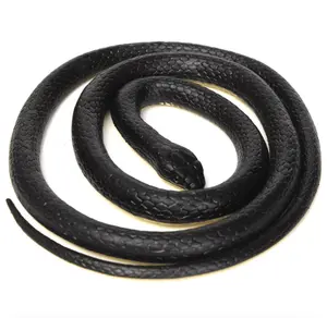 Lifelike Rubber Snake - Realistic Prank Toy for Parties and Garden Fun!