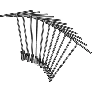 T-Handle Metric Socket Wrench Set 6-Point (6mm-19mm) Chrome Vanadium Steel