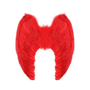 Big Red Feather Wings Costume Accessory