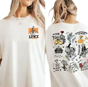 Combs Bullhead 2 Sided Tshirt, Luke Country Music, Combs World Tour 2025 Lady, Unisex Cotton Shirt L