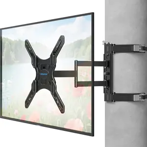 No-Drill Pillar TV Mount for 26"-60" TVs | Full Motion Strap-On