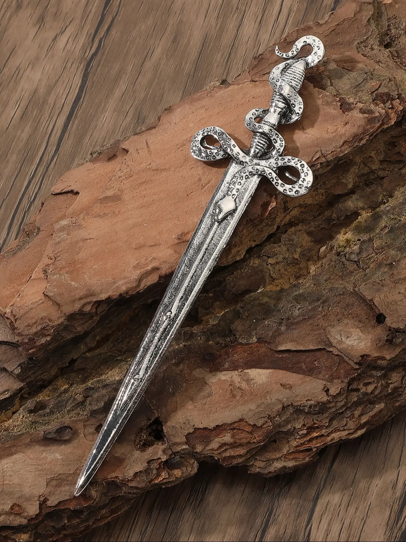 Viking Style Retro Snake Sword Hairpin, Fashionable Casual Hair Accessory, Nordic Norway Style, Party Gift, Valentine's Day, Mother's Day, Birthday, Hair Clip