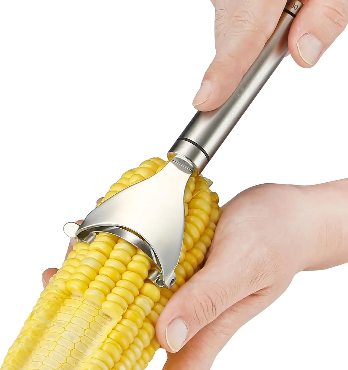 Stainless Steel Corn Stripper Tool – Quickly Removes Kernels from Cobs, Easy Kitchen Gadget for Fast and Effortless Food Prep