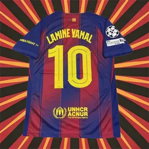25-26 Home No.10 Yamal Short sleeve football Jersey