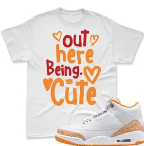 Orange Citrus 3 Outfit Shirt, Citrus Orange 3 Shirt, Sneaker Match Graphic Tee, Streetwear Cotton T-Shirt for Unisex