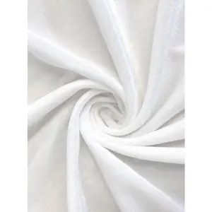 White Stretch Velvet