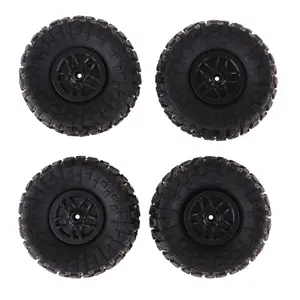 4pcs Rubber Tires Wheel for D90 MN90 MN91 1:10 On-Road RC