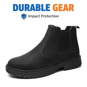 Waterproof Anti-slip Shoes Smash-proof Durable Outdoor Comfortable Chef Work Shoe Unisex Safety Shoes Puncture-proof Splash-proof Breathable