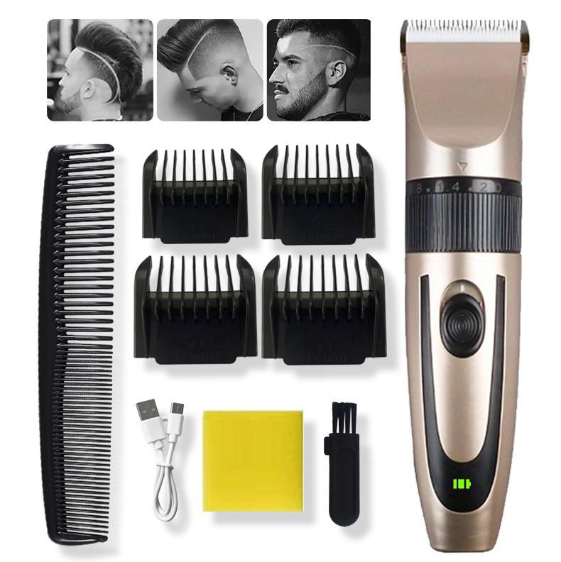 Multifunctional Electric Hair Clipper | USB Charging, 4 Types of Limit Combs, Professional Wireless, Ideal for Travel and Home Use, Perfect Holiday Gift for Fathers ,perfect travel gift