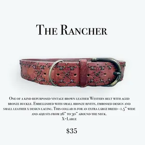 “The Rancher” Custom Dog Collar