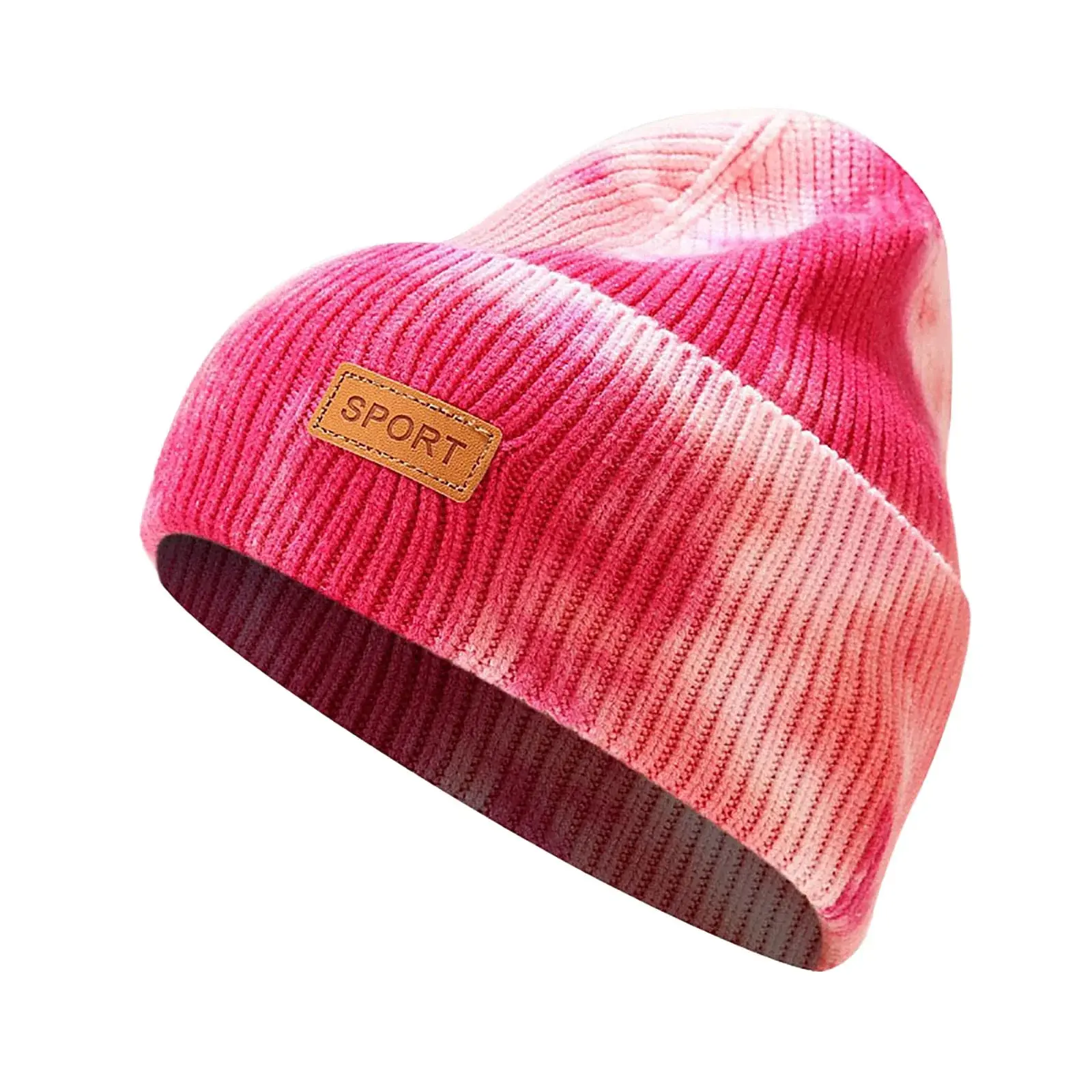 Winter Hats for Men Women Hat Warm Cable Knit Tie Dye Hats Soft Stretch Thick Cute Knitted Cap for Cold Weather Hats Unbranded