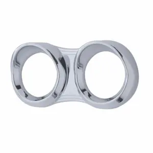 United Pacific - Horizontal Gauge Cluster Bezel with Visor for Peterbilt 2006+