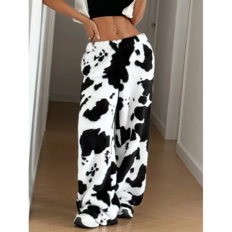 White cow leopard print without tie=thic