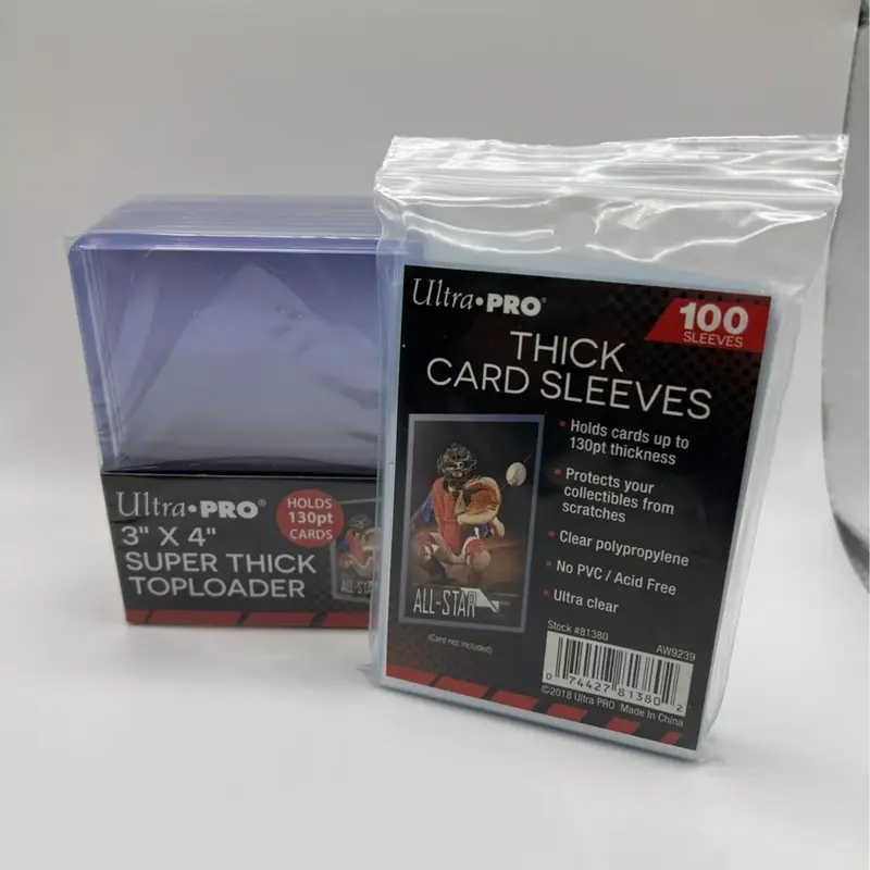 130pt card sleeves Glove-Fit Sleeves for 130PT-180PT Toploaders – Cardshellz main image 1