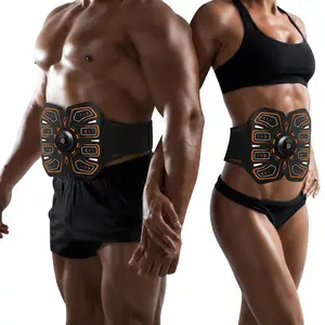 2026 new sporty eye-catching sports massage waist muscle patch, suitable for skin contact use; 3D wrap design supports fitness training and helps relax the waist during exercise; perfect choice for home use; supports USB charging.