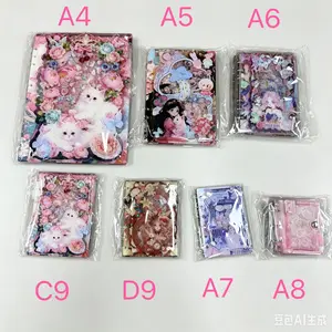 A4/A5/A6/C9/D9/A7/A8 acrylic shaker notebooks