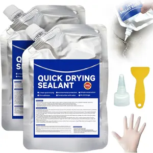 Concrete Crack Filler and Sealant, Quick Drying High Elasticity Cement Crack Filler, Waterproof Repair, Self-Leveling Concrete Slab Repair for Driveway, (Gray, 35.27 OZ)