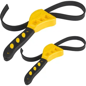 Strap  Set, 2 Pack Adjustable  up to 4" and 6" in Diameter, Rubber Strap  for Jar Opener, Shower Head, Oil Filter , Water Filter wrench Swing Ratchet Brake Caliper Press Tool multi big