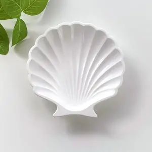 Seashell Dish - White - Coastal Inspired