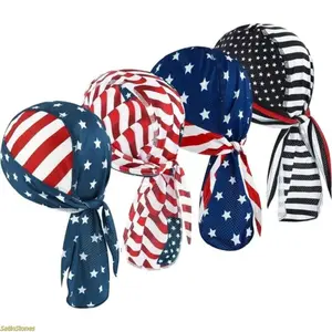 Men's 4-Piece Bandana-Hat Set - Unisex Breathable Skull Cap Helmet Liners, Sweat-Wicking Accessories for Motorcycling, Outdoor Sports