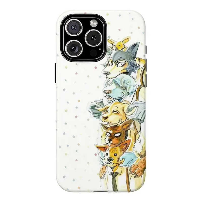 BEASTAR3 Character Smartphone Casing - Shockproof, Vintage Protective Cover for iPhone 11-17 Pro Max, Samsung S22-S26, Ideal Anime Lover Gift Mobile Phone Accessory, Accessories, Protector