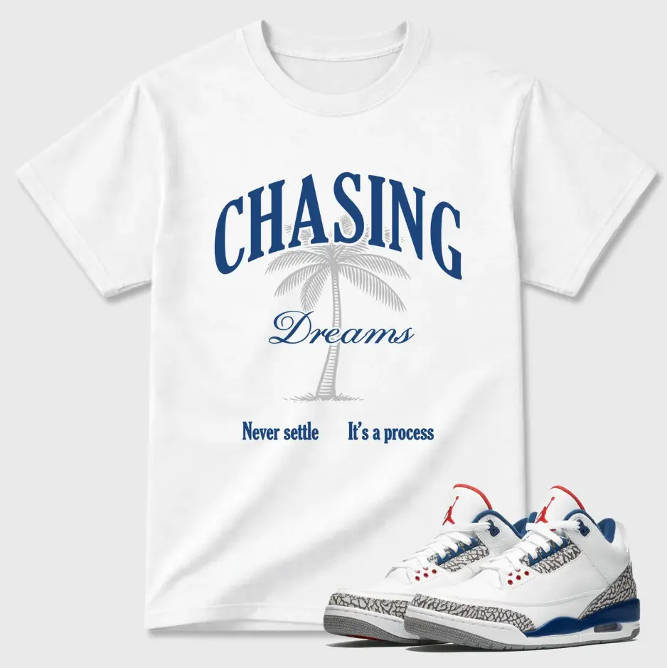 Chasing Dream Shirt to Match 3 True Blue, 3 True Blue Outfit Shirt, Best Gift, Unisex Streetwear T-Shirt