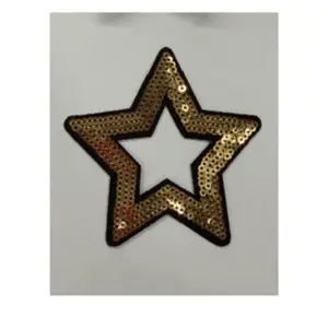 Knock Out Star Iron On Patch