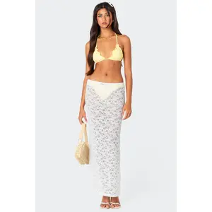 Oceana Sheer Lace Maxi Skirt