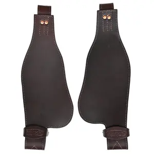Hilason Leather Youth Saddle Replacement Fender Pair With Hobble Strap
