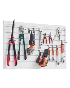 2 X 4 Ft Slat Wall Paneling In PVC White For Garage Slatwall System With Modular Design - Durable, Water-Resistant Panels, Easy Install, Compatible With Hooks And Rails, Storage Accessories Included, Versatile Garage Organization