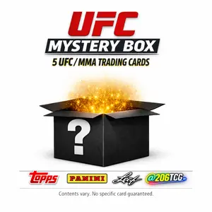 UFC Mystery Box – 5 UFC/MMA Trading Cards (Base + 1 Insert/Parallel/Numbered/auto/relic) Sportscards