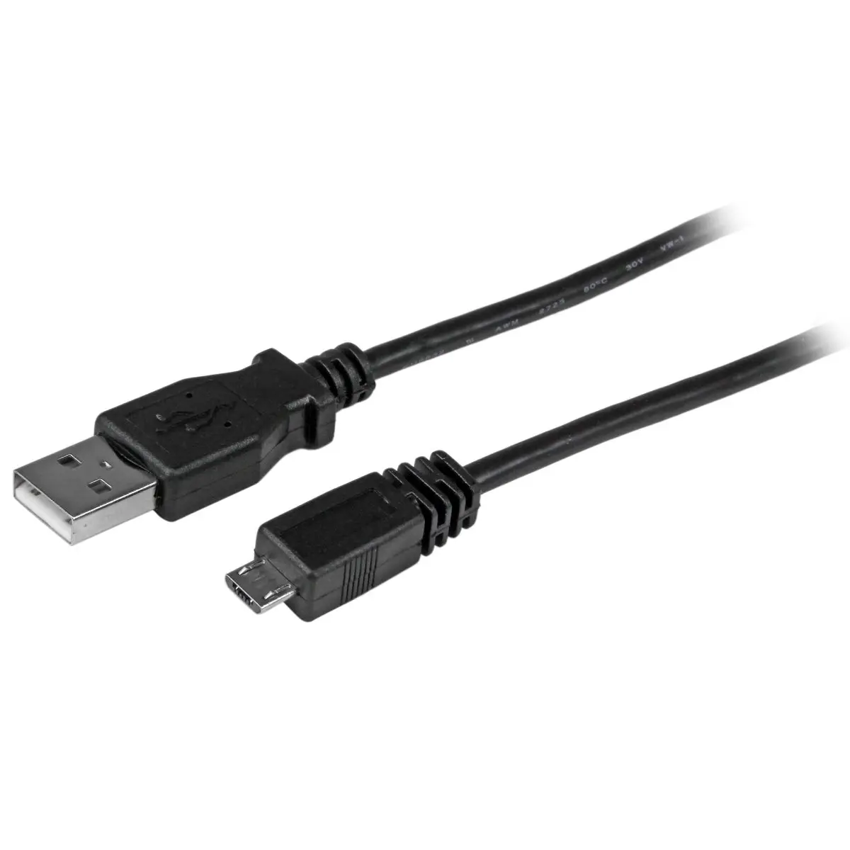 StarTech 3' USB A Male to Micro-B USB Connector Cable, 28 AWG - For Computer, Mobile Devices Charging