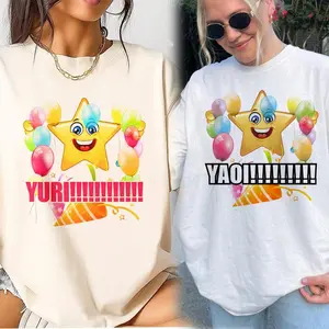 Kawaii Yuri Yaoi Manga Graphic Tee Fun Oversized Unisex Anime Streetwear Perfect for Fans and Everyday Casual Wear