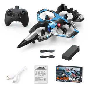 K500 Blue Foam Airplane Special Skill Remote Controlled Drone with Accessories Display Charging Cable and Propellers
