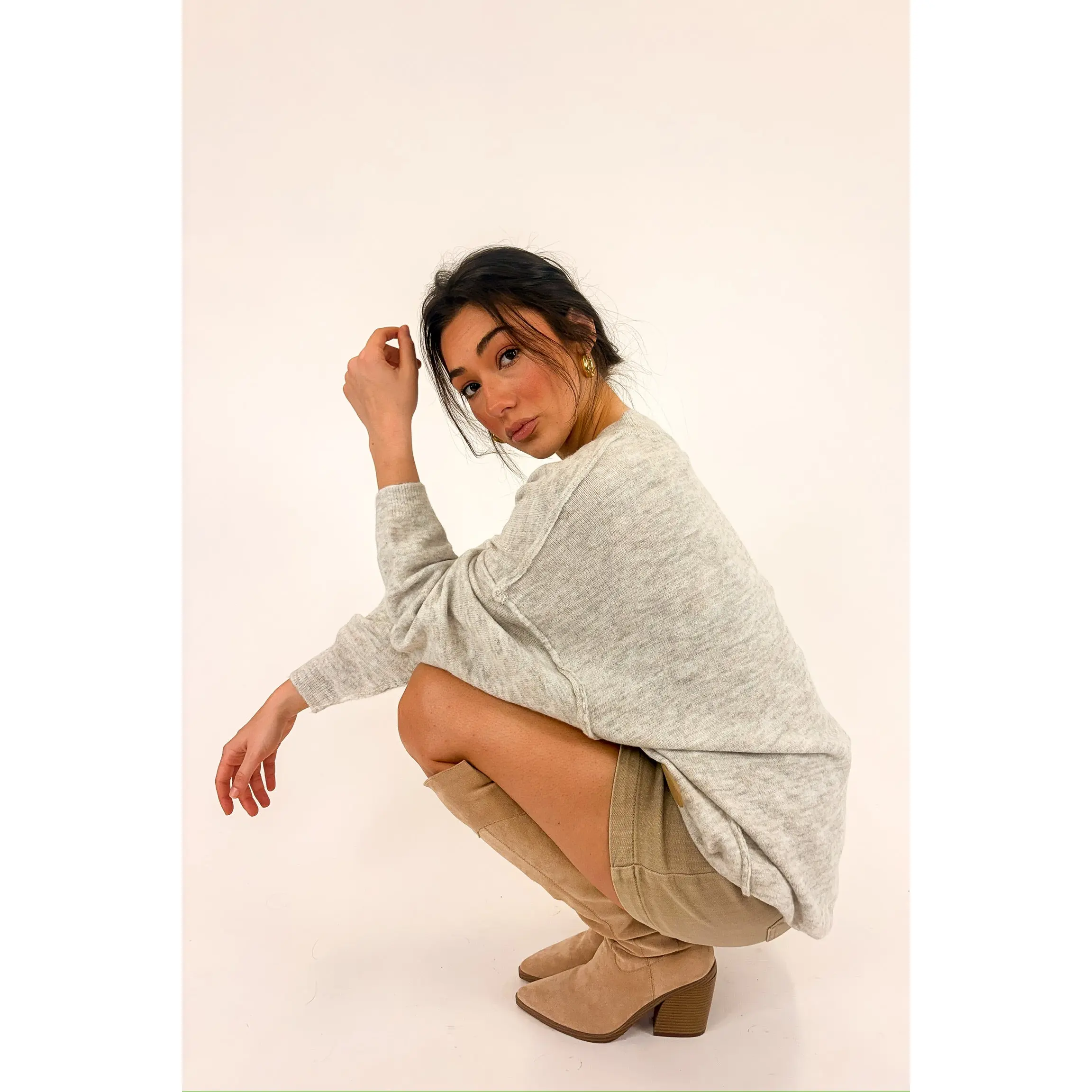 Cozy Midnights Oversized Sweater - BACK IN STOCK