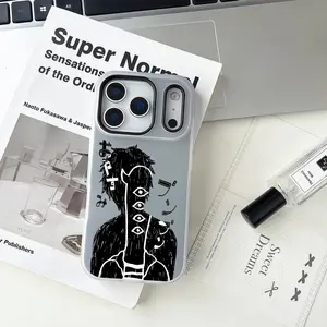 Goodnight Punpun Phone Case For iPhone 17 16 15 14 13 12 11 Pro Max Air Plus Large-aperture Jelly Double-layer Frosted phone Case Luxury Fashion