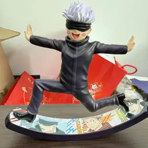 Jujutsu Kaisen Anime Figures Satoru Gojo Figure Gojo Skateboard Andwobble Figurine Pvc Statue Gk Collection Model Doll Toys