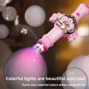 [SummerVibes]  2026 New Elastic Smoke Bubble Set Handheld Fog Wand Portable Mist Bubble Machine for Party Fun Colorful Bubbles with Smoke Effect Pure Water Palm Refines Smoke