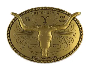 Yellowstone TV Series Dutton Ranch Western Cowboy Heavy Duty Belt Buckle