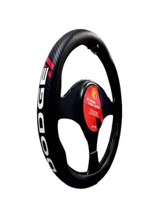 Generic Microfiber Steering Wheel Cover, Anti-Slip PU Leather, Universal Fit for Cars, Trucks, SUVs, ALL Makes with Logo (For Challenger)!!