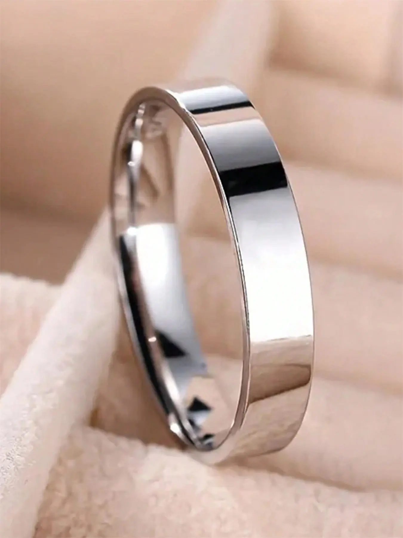 1 PC Simple Ring For Men Party Accessories Jewelry Gift Copper Ring Elegant Everyday Ring