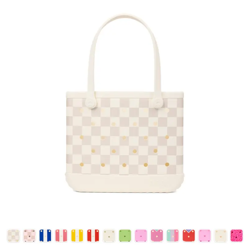 Bogg Bag Baby Patterned Durable Women's Tote - Beach, Casual Beachwear, Poolside Use, Built to Last Daily Outings, Day-Trip Friendly